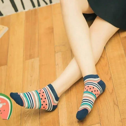 Women's Cotton Knee Length, Easy To Wear, Easy To Wash, Daily Wear Ankle Socks 5