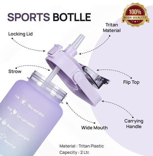 3 Pcs Insulated Water Bottles - Perfect for Gym and Outdoor Use