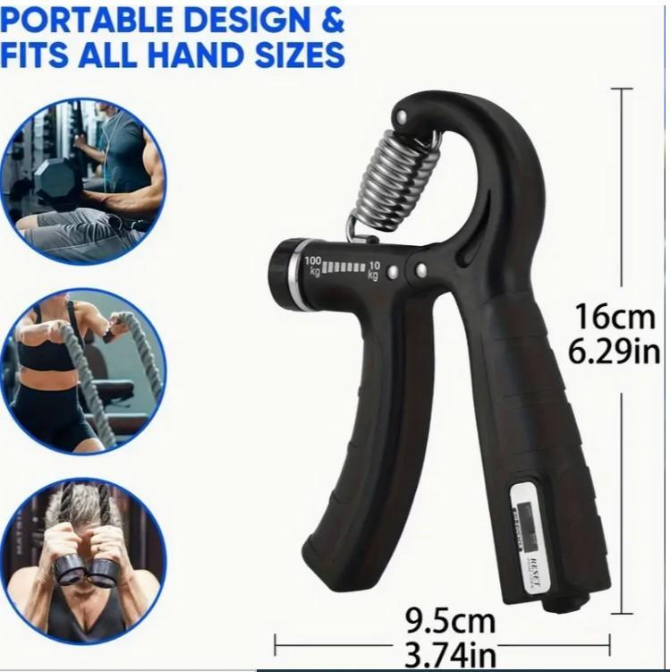Hand Gripper Exercise With Counter