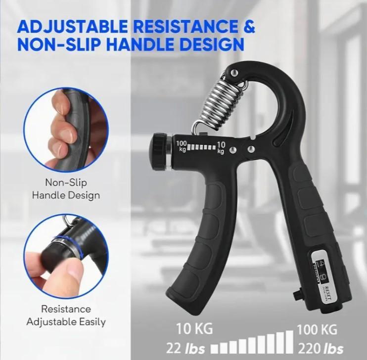 Hand Gripper Exercise With Counter