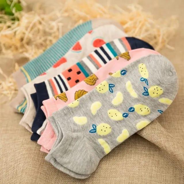 Women's Cotton Knee Length, Easy To Wear, Easy To Wash, Daily Wear Ankle Socks 5