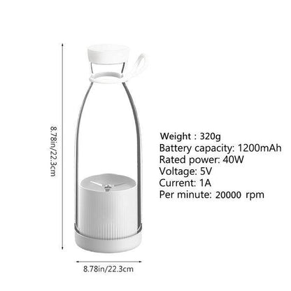Portable & Rechargeable Mini Blender - 1 Pc Multi-Color Kitchen Essential