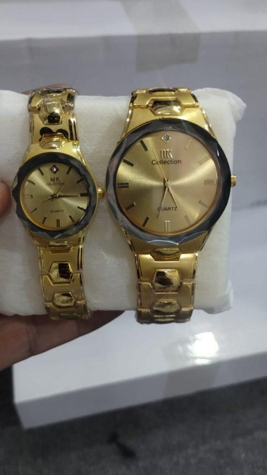 Unisex Couple Watches - 2 Pcs Analogue Timepieces for Every Occasion