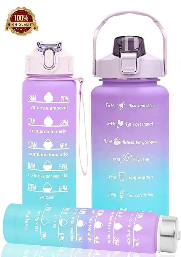 3 Pcs Insulated Water Bottles - Perfect for Gym and Outdoor Use